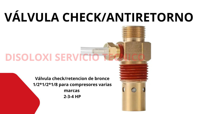 Valvulas check o antiretorno