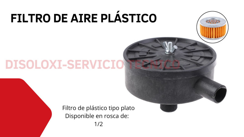 Filtro de plastico para compresores 