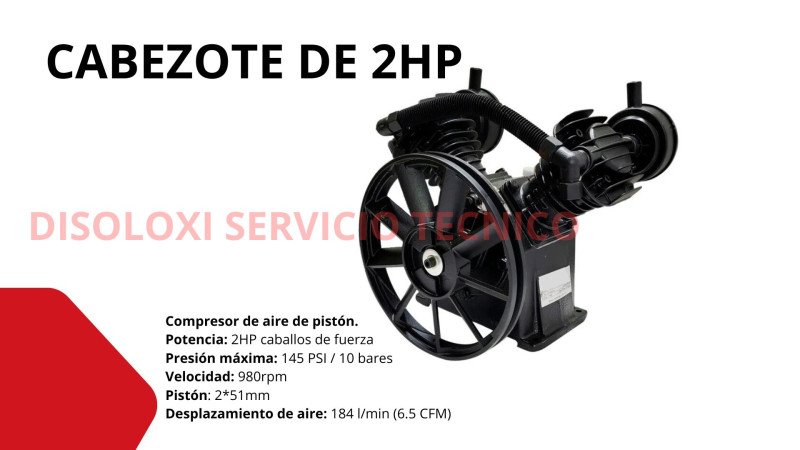 Cabezote de 2HP