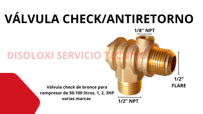 Valvulas check o antiretorno