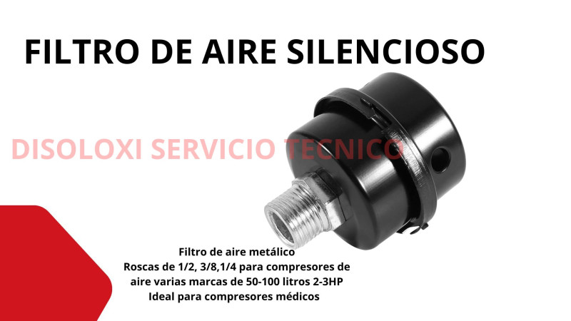 Filtro de aire metalicos silencioso