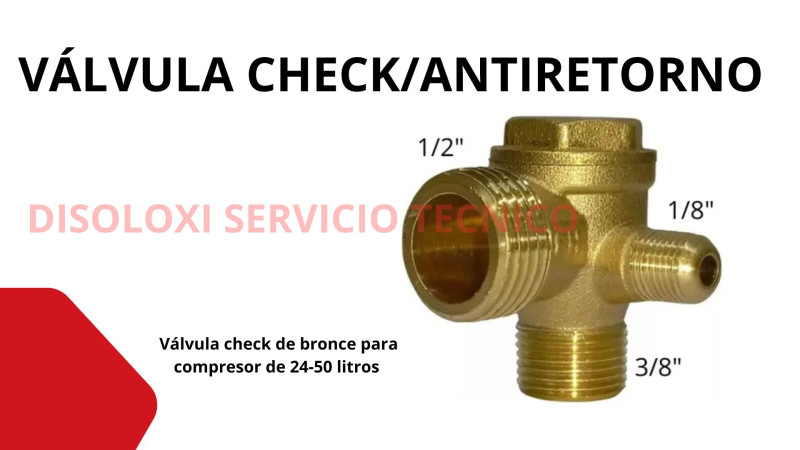 Valvulas check o antiretorno