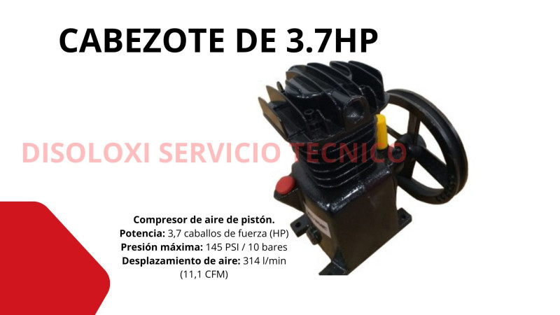 Cabezote recto de 3.7HP