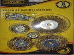 Juego De Cepillos Dorados CENTURY 5 Piezas