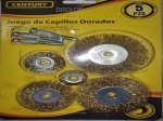 Juego De Cepillos Dorados CENTURY 5 Piezas