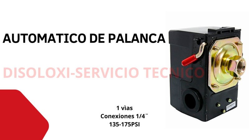Presostato/Automatico de 1 salidas