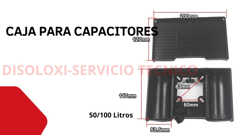 Caja para capacitor/condensador