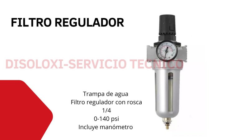 Filtro Regulador/Trampa de agua 