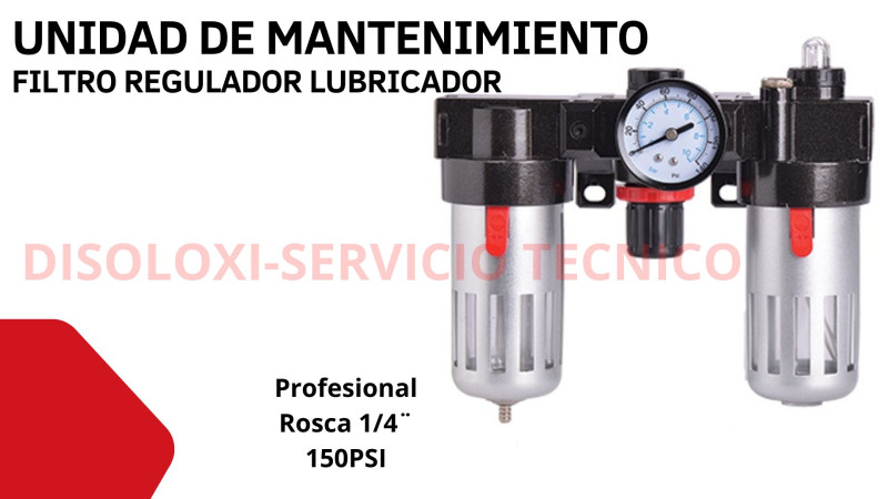 Filtro Regulador y Lubricador de aire