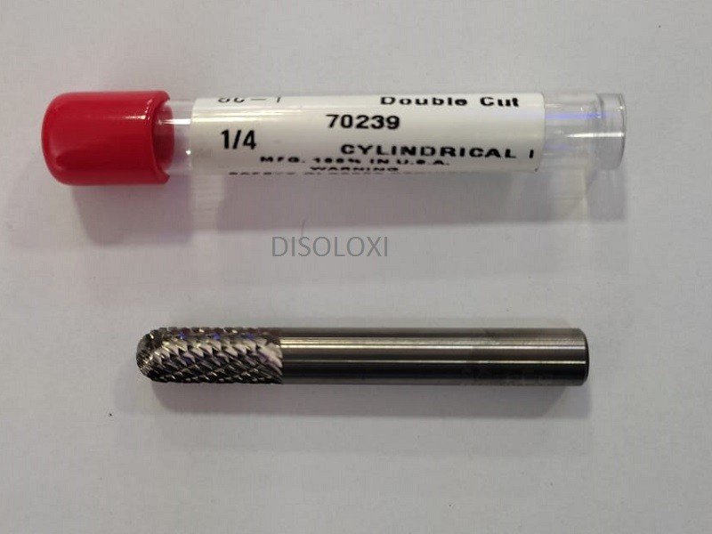 Fresa Met&aacute;lica De Carburo De Tungsteno Esmeril Recto