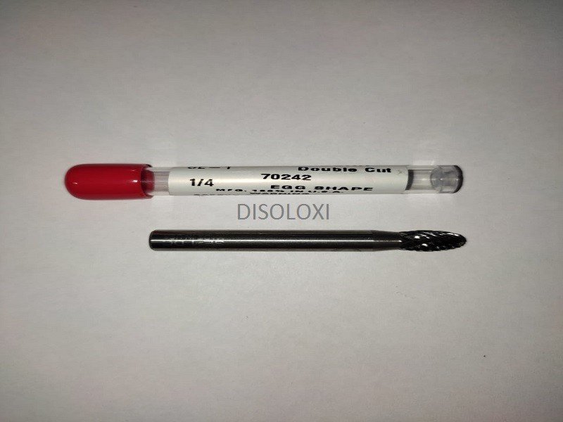 Fresa Met&aacute;lica De Carburo De Tungsteno Esmeril Recto