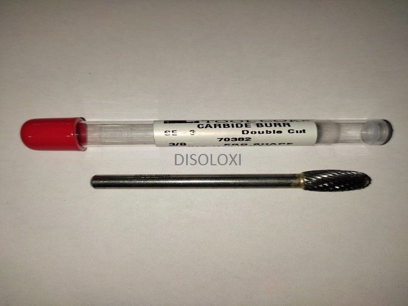 Fresa Met&aacute;lica De Carburo De Tungsteno Esmeril Recto