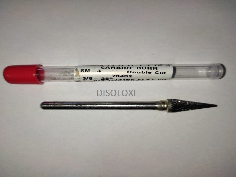 Fresa Met&aacute;lica De Carburo De Tungsteno Esmeril Recto