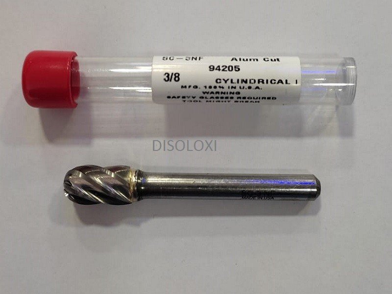 Fresa Met&aacute;lica De Carburo De Tungsteno Esmeril Recto ALUMINIO