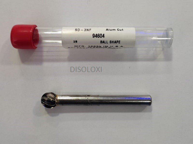 Fresa Met&aacute;lica De Carburo De Tungsteno Esmeril Recto ALUMINIO