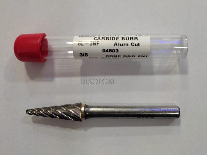Fresa Met&aacute;lica De Carburo De Tungsteno Esmeril Recto ALUMINIO