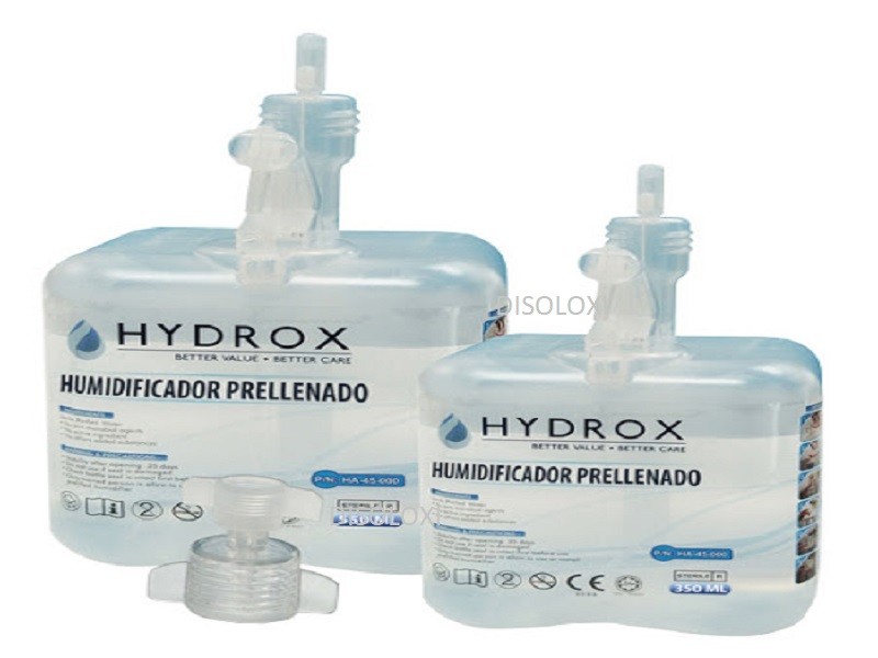  Humidificador Prellenado Solución Estéril 350ml
