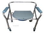 Inodoro Drive Medical Port&aacute;til Plegable Con Ruedas 