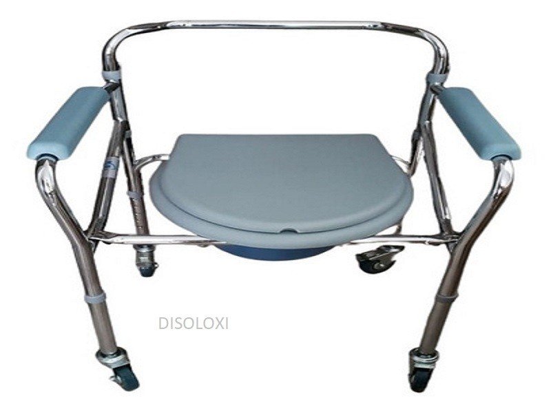 Inodoro Drive Medical Port&aacute;til Plegable Con Ruedas 