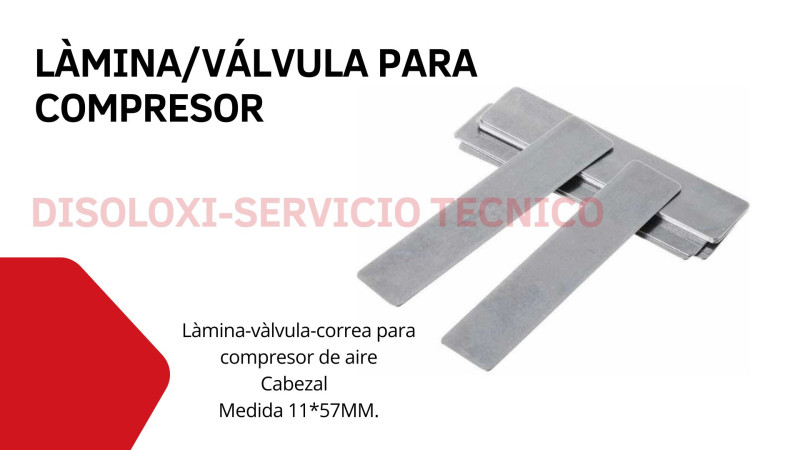 Valvulas o laminas para compresores 