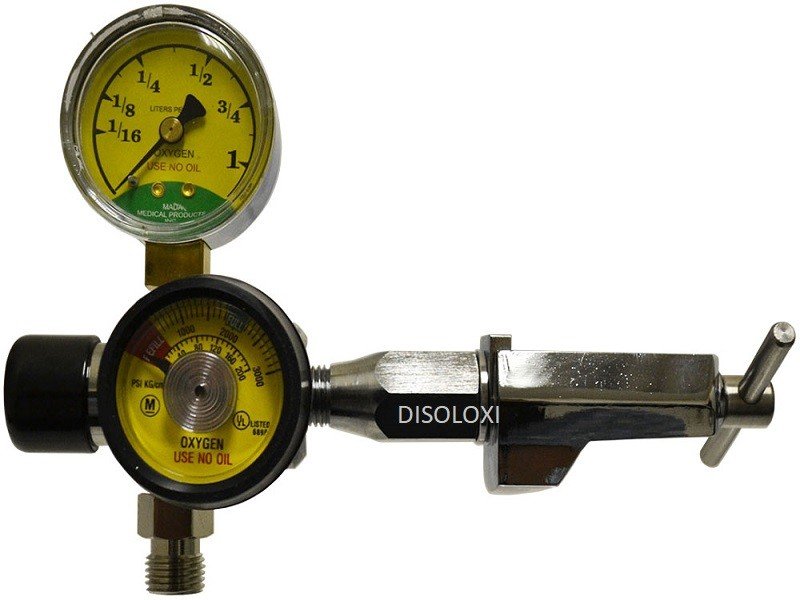 Regulador  Mada  De 0-1LPM Doble Manometro  CGA 870 - 540